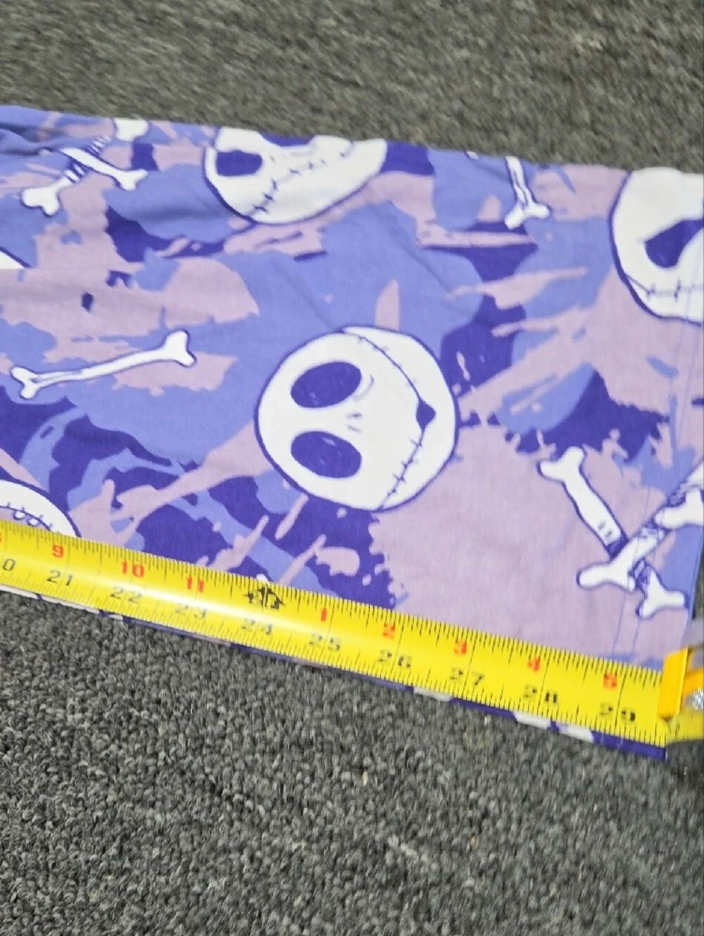 (#3C) Disney The Nightmare Before Christmas Purple Skull Camo Lounge Pants - Picture 6 of 7